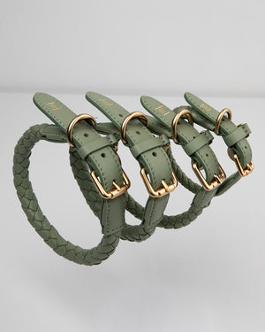 קולר קלוע לכלב מעור נאפה איטלקי | FERDINANDO NAPPA LEATHER COLLAR