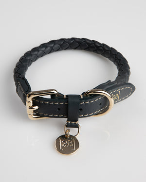 FERDINANDO NAPPA LEATHER COLLAR | קולר עור נאפה לכלב