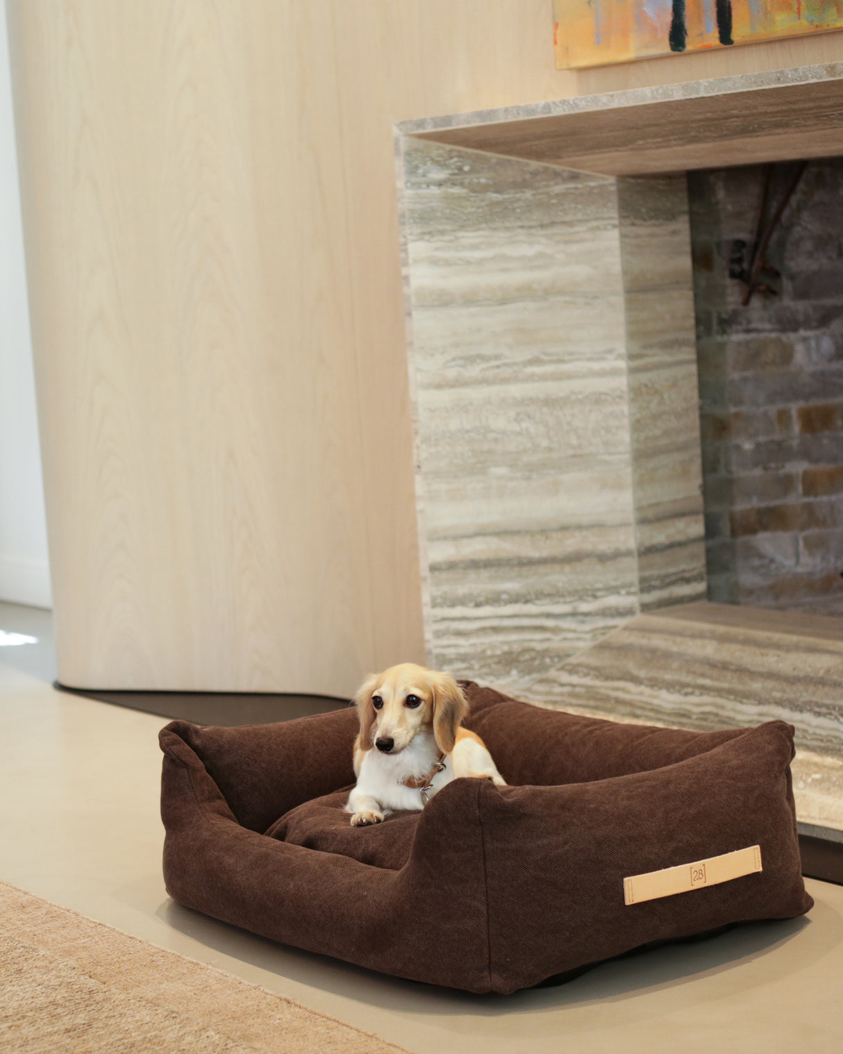 HENRI ORGANIC COTTON DOG BED | מיטה לכלב