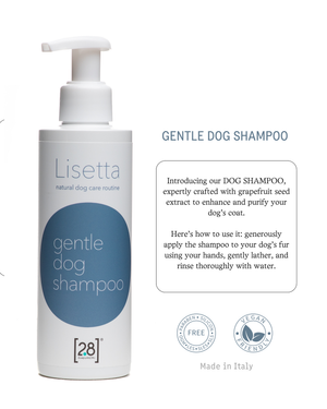 שמפו עדין לכלב מחומרים טבעיים | LISETTA DOG GENTLE SHAMPOO