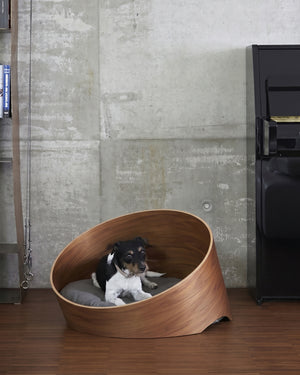 מיטת עץ אורתופדית לכלבים ולחתולים | COVO DOG & CAT CAVE BED