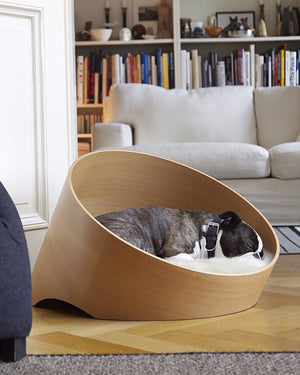 מיטת עץ אורתופדית לכלבים ולחתולים | COVO DOG & CAT CAVE BED