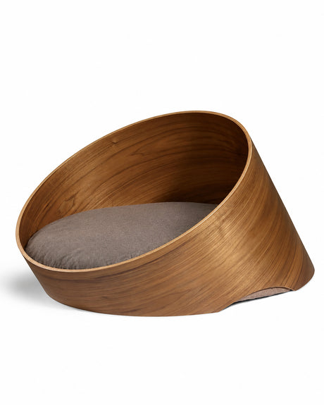 מיטת עץ אורתופדית לכלבים ולחתולים | COVO DOG & CAT CAVE BED