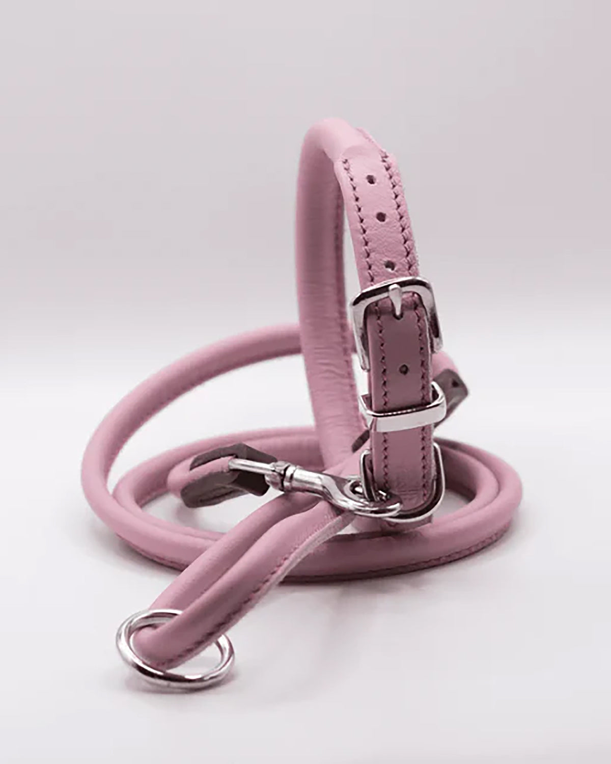 ROLLED SOFT LEATHER LEAD | רצועת עור לכלב