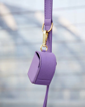 Plain Leather Poo Bag Holder | נרתיק שקיות איסוף מעור