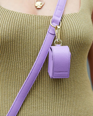 Plain Leather Poo Bag Holder | נרתיק שקיות איסוף מעור