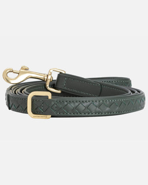 Prestige Leather Dog Leash | רצועת עור נאפה ארוכה ומתכווננת לכלב