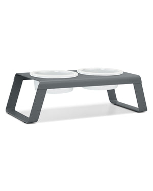 DESCO ALU PORCELAIN | מעמד קערות מוגבה לכלב