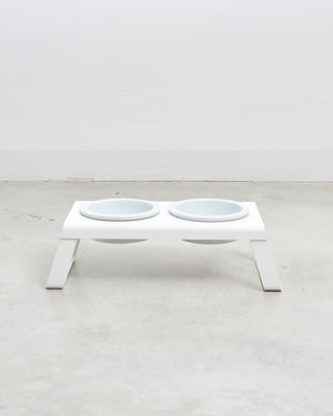 DESCO ALU PORCELAIN | מעמד קערות מוגבה לכלב