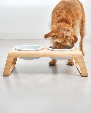 DESCO WOOD PORCELAIN | מעמד קערות מוגבה לכלב