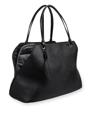 תיק נשיאה לכלב מעור אלגנטי | Borsa Dog Leather Carrier Bag