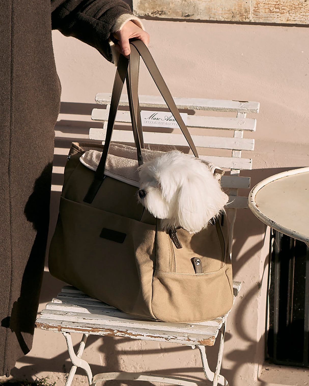 תיק נשיאה לכלב מכותנת קנבס דוחה מים | Tasca Dog Cotton Carrier Bag