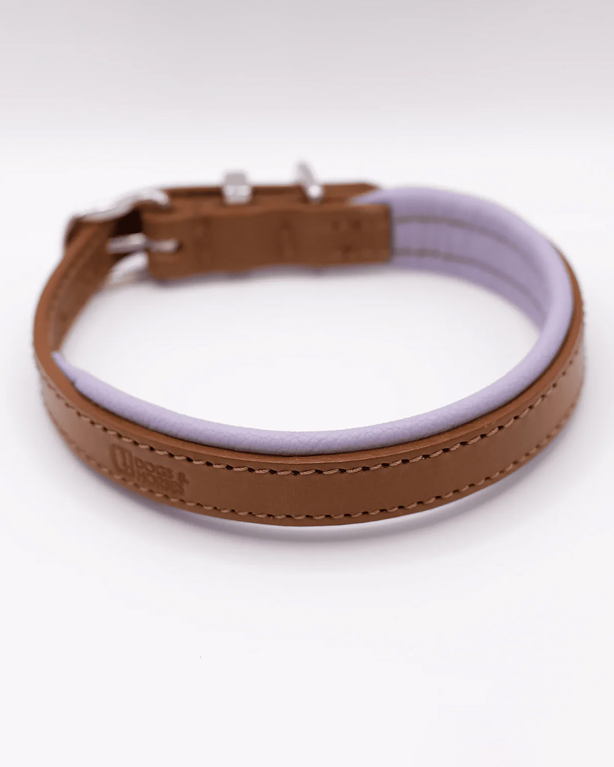 PADDED SOFT LEATHER COLLAR | קולר עור מרופד לכלב