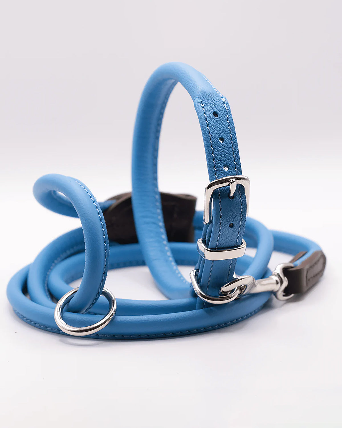 ROLLED SOFT LEATHER LEAD | רצועת עור לכלב