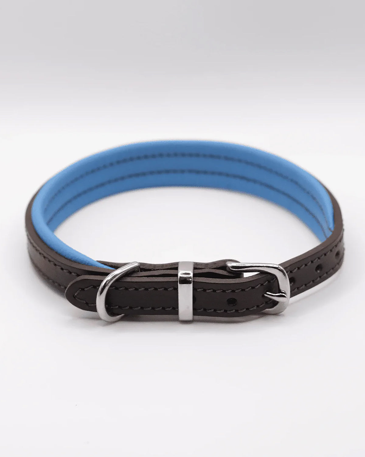 PADDED SOFT LEATHER COLLAR | קולר עור מרופד לכלב