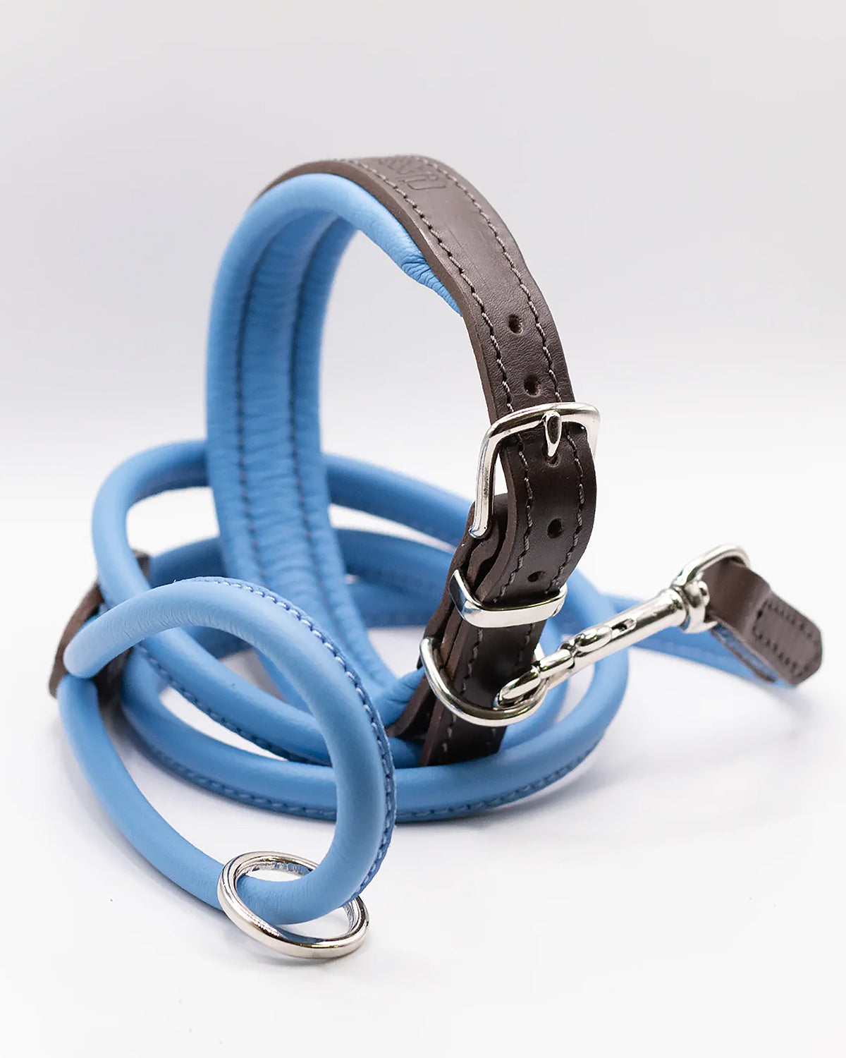 PADDED SOFT LEATHER COLLAR | קולר עור מרופד לכלב