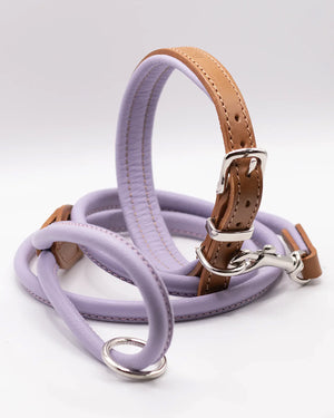 ROLLED SOFT LEATHER LEAD | רצועת עור לכלב