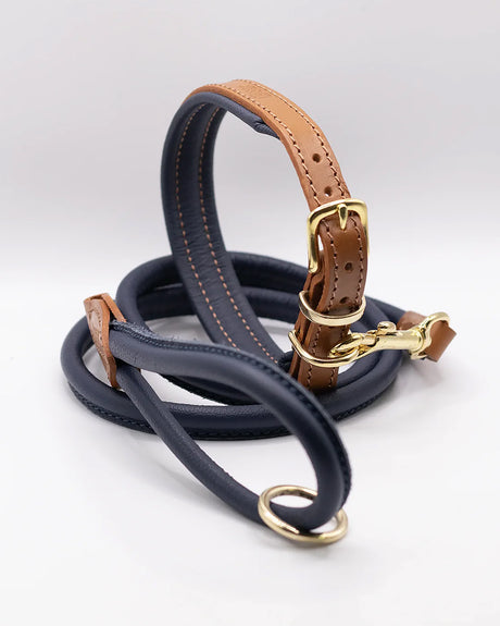 PADDED SOFT LEATHER COLLAR | קולר עור מרופד לכלב