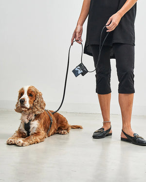 Pisa Leather Poo Bag Holder | נרתיק שקיות איסוף מעור