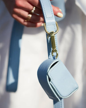 Plain Leather Poo Bag Holder | נרתיק שקיות איסוף מעור