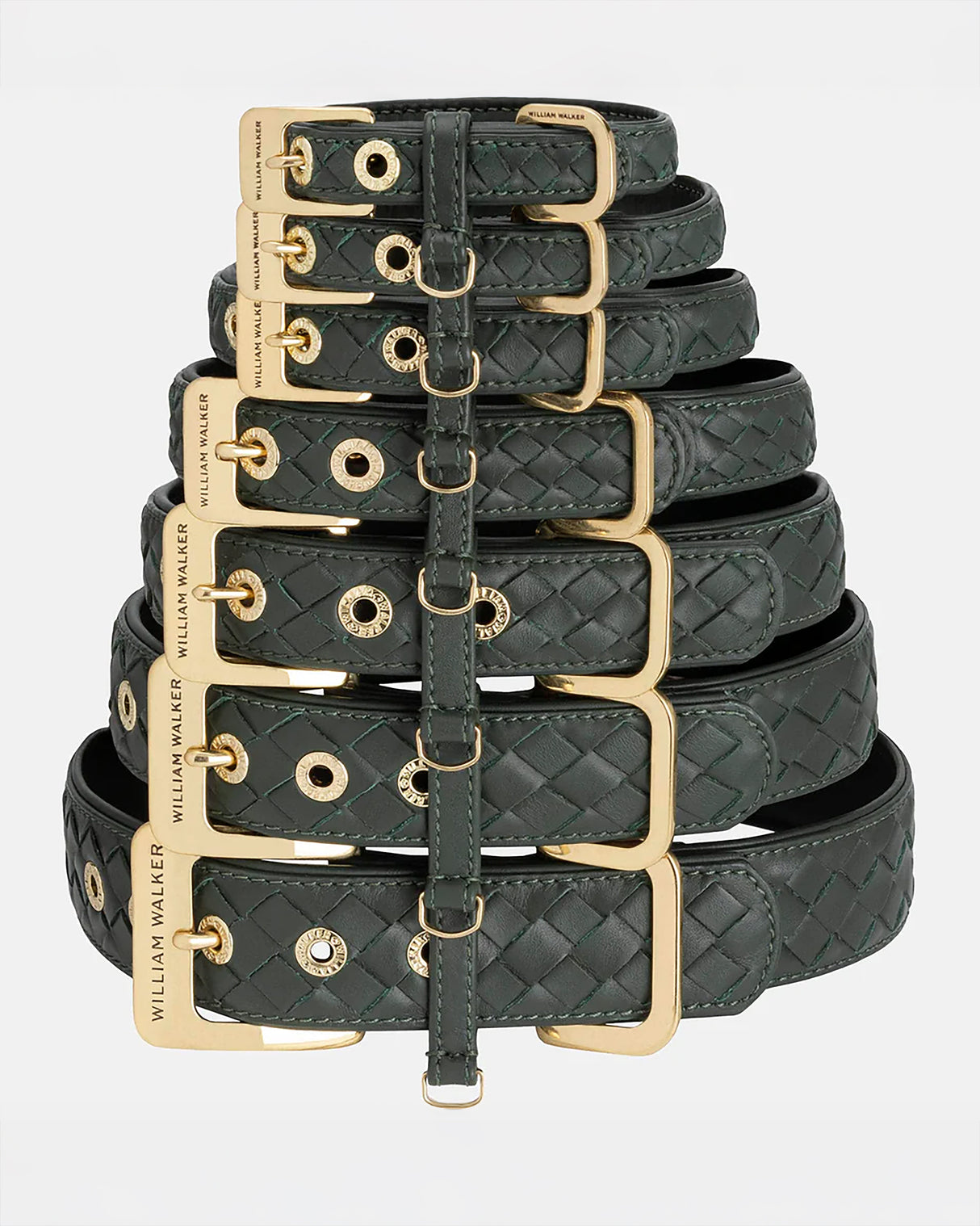 Prestige Leather Dog Collar | קולר עור נאפה קלוע לכלב