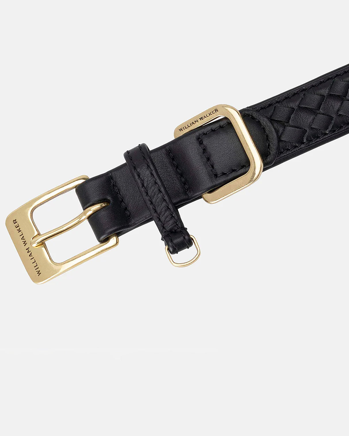 Prestige Leather Dog Collar | קולר עור נאפה קלוע לכלב