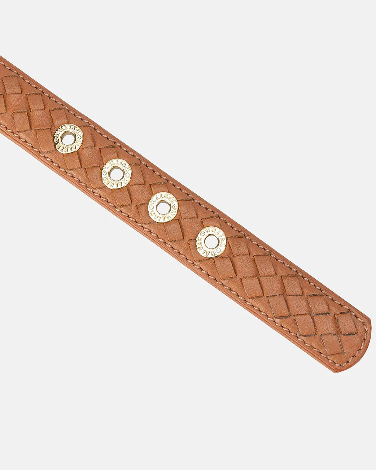 Prestige Leather Dog Collar | קולר עור נאפה קלוע לכלב