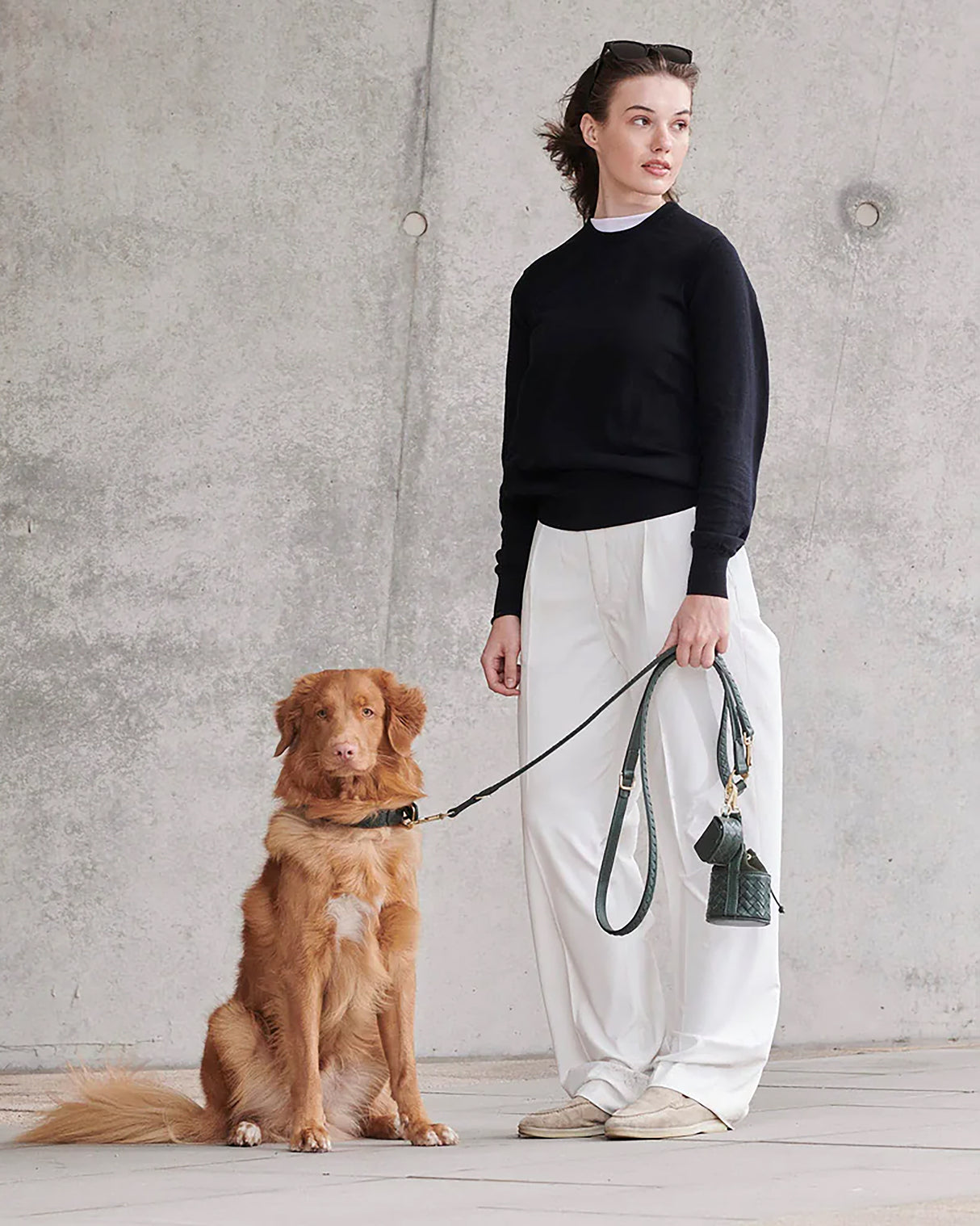 Prestige Leather Poo Bag Holder | נרתיק שקיות איסוף צרכים מעור לכלב