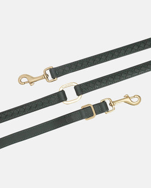 Prestige Leather Dog Leash | רצועת עור נאפה ארוכה ומתכווננת לכלב