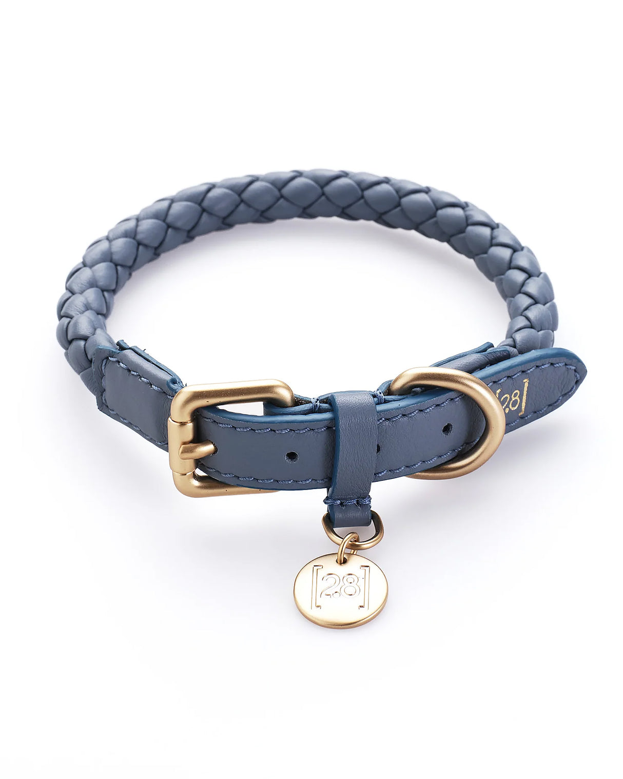 קולר קלוע לכלב מעור נאפה איטלקי | FERDINANDO NAPPA LEATHER COLLAR