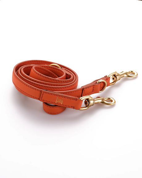 רצועה לכלב מעור נאפה איטלקי – גרסה ארוכה | MARIO ADJUSTABLE LEATHER LEASH – LONG VERSION