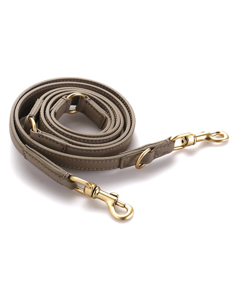 רצועה לכלב מעור נאפה איטלקי – גרסה ארוכה | MARIO ADJUSTABLE LEATHER LEASH – LONG VERSION
