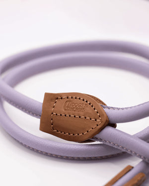 ROLLED SOFT LEATHER LEAD | רצועת עור לכלב