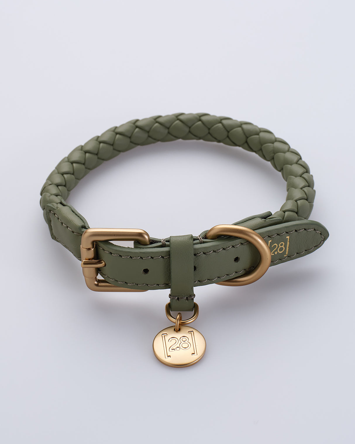 קולר קלוע לכלב מעור נאפה איטלקי | FERDINANDO NAPPA LEATHER COLLAR
