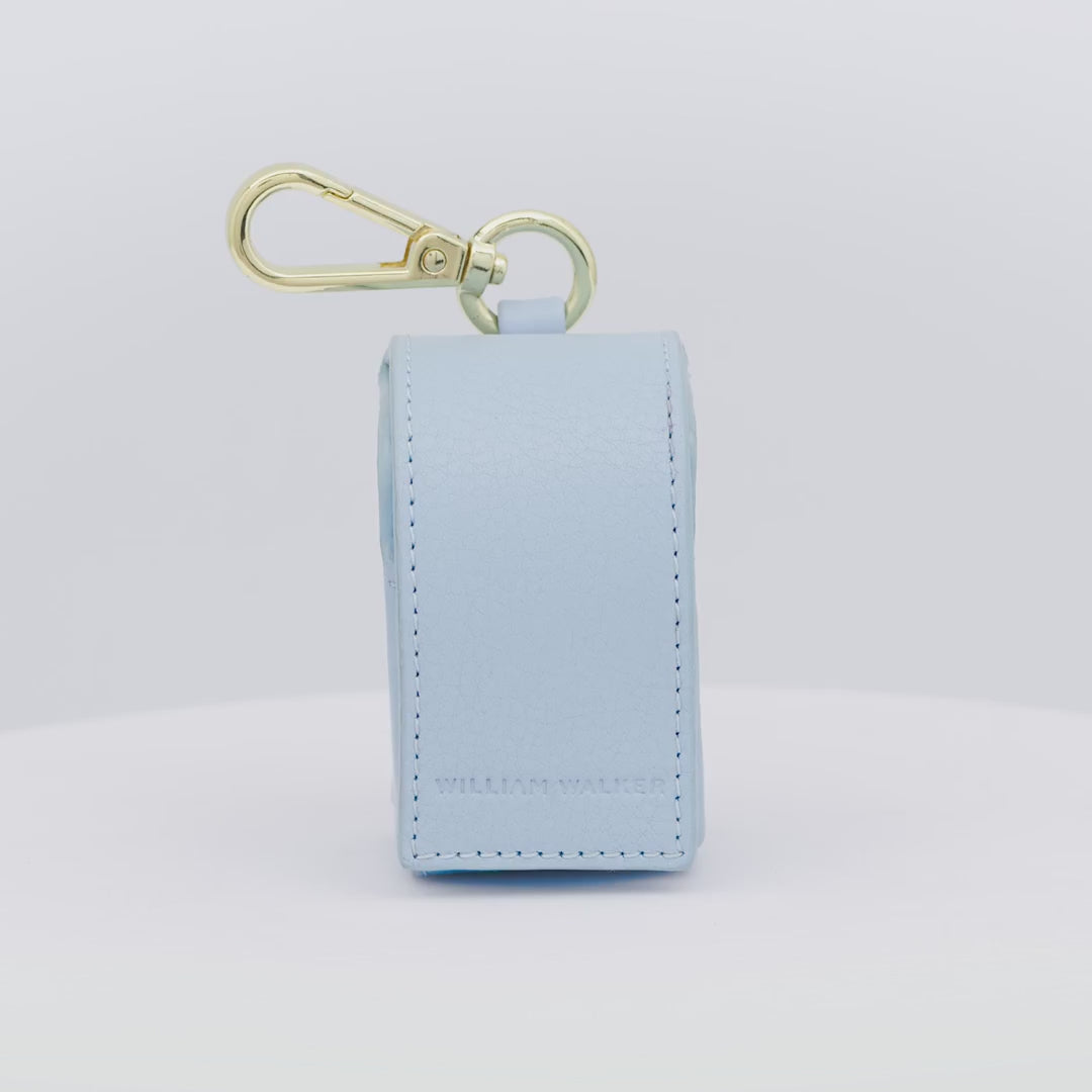 Plain Leather Poo Bag Holder | נרתיק שקיות איסוף מעור