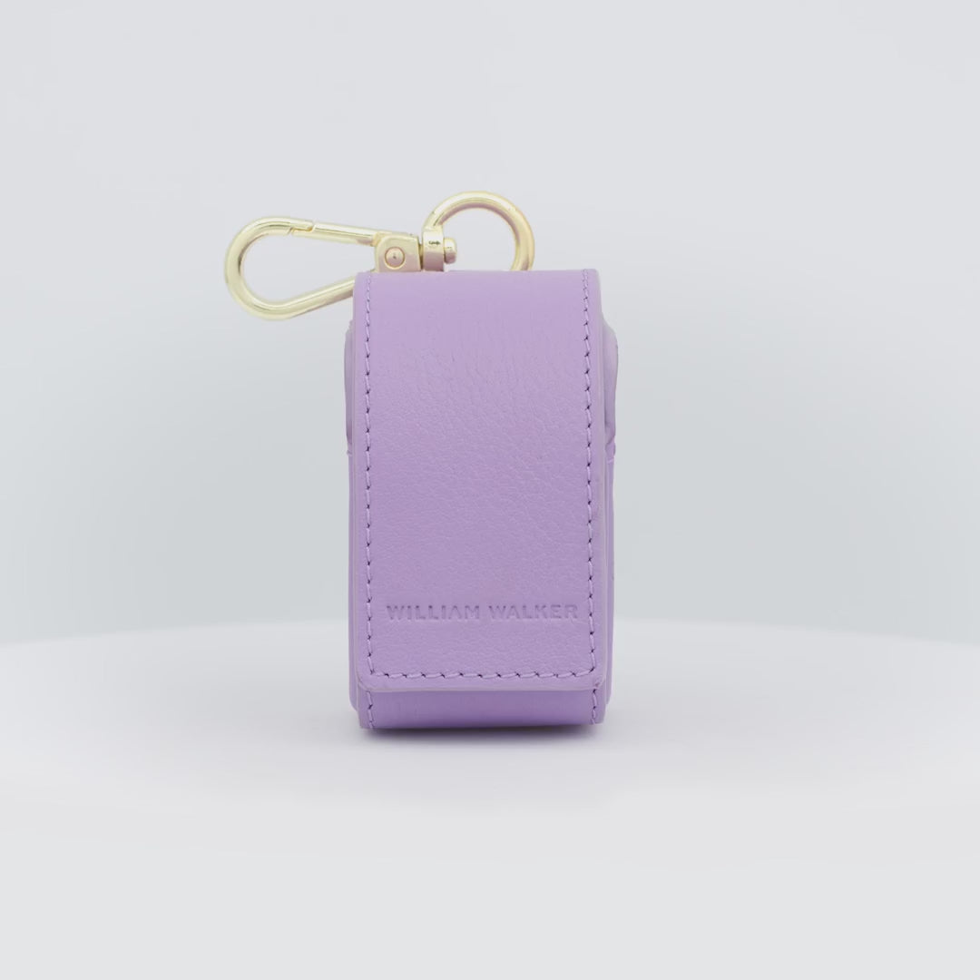 Plain Leather Poo Bag Holder | נרתיק שקיות איסוף מעור