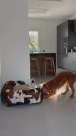 מיטה לכלב מעור קאוהייד איטלקי | HENRI DOG BED